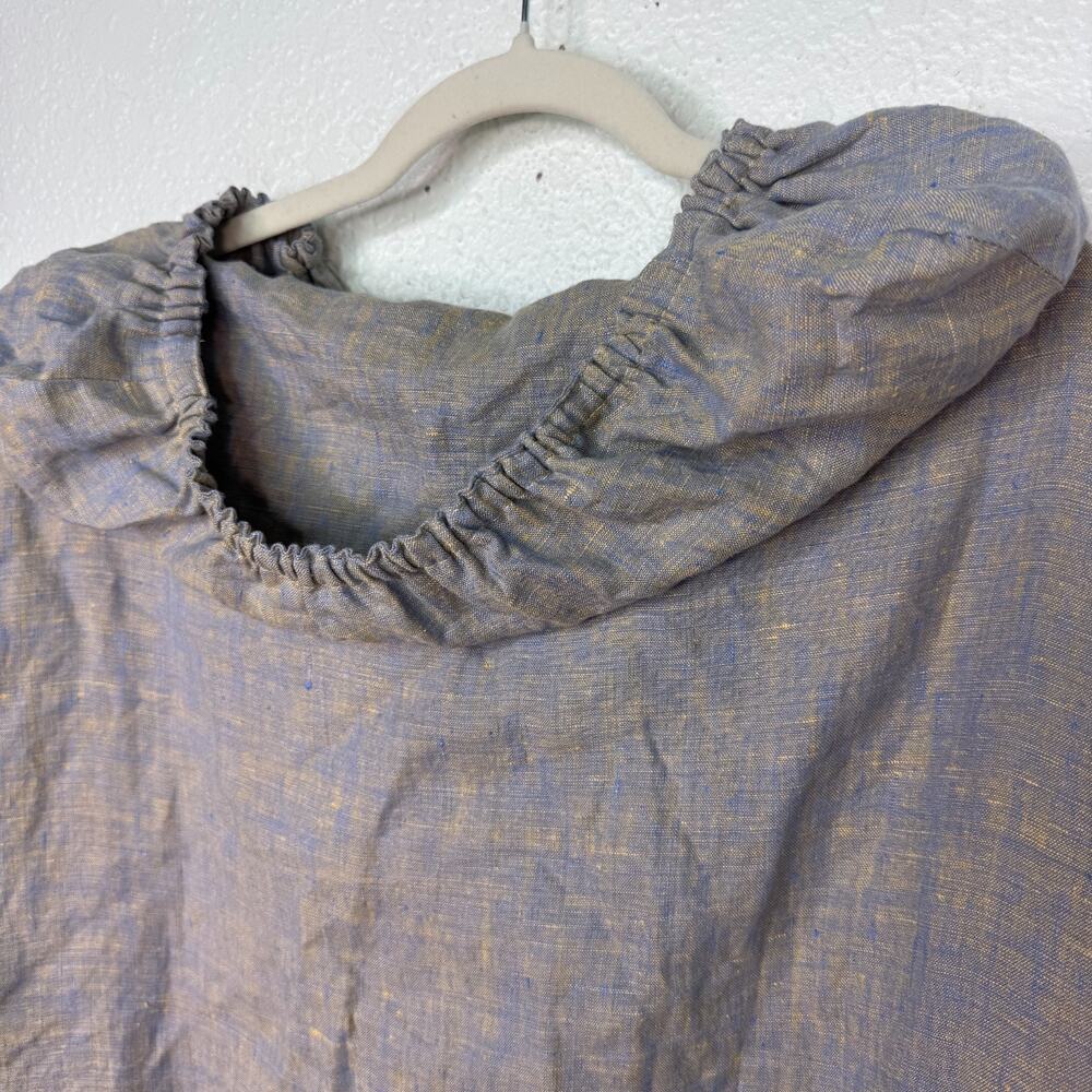 B Hadikusumo Jacket Womens One Size Lagenlook Linen Hooded Button Front - Picture 9 of 12